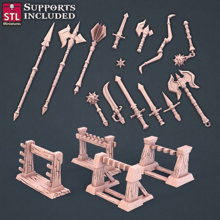 Blacksmith Set by STL Miniatures