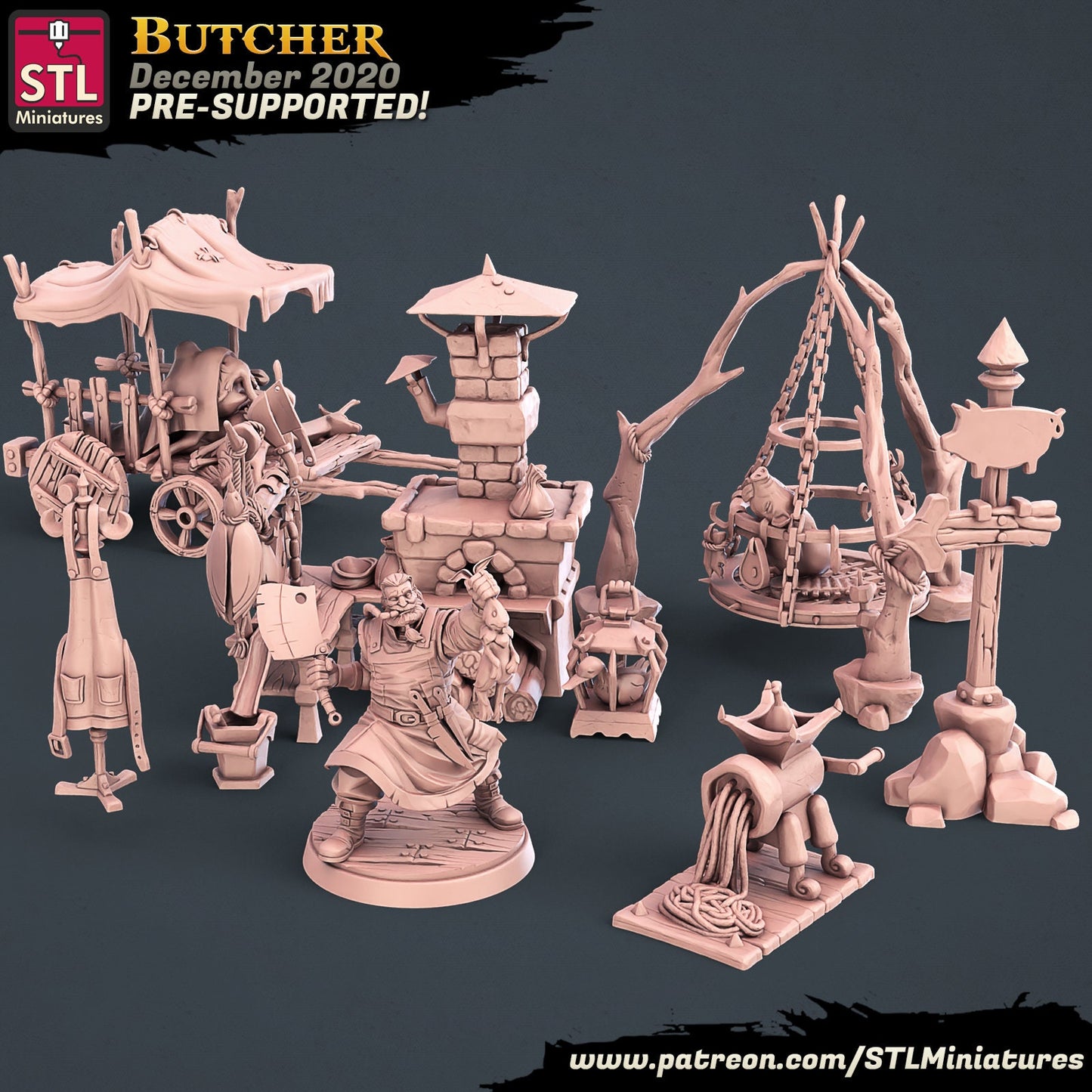 Butcher Set by STL Miniatures