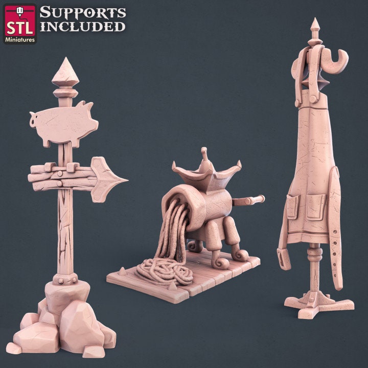 Butcher Set by STL Miniatures