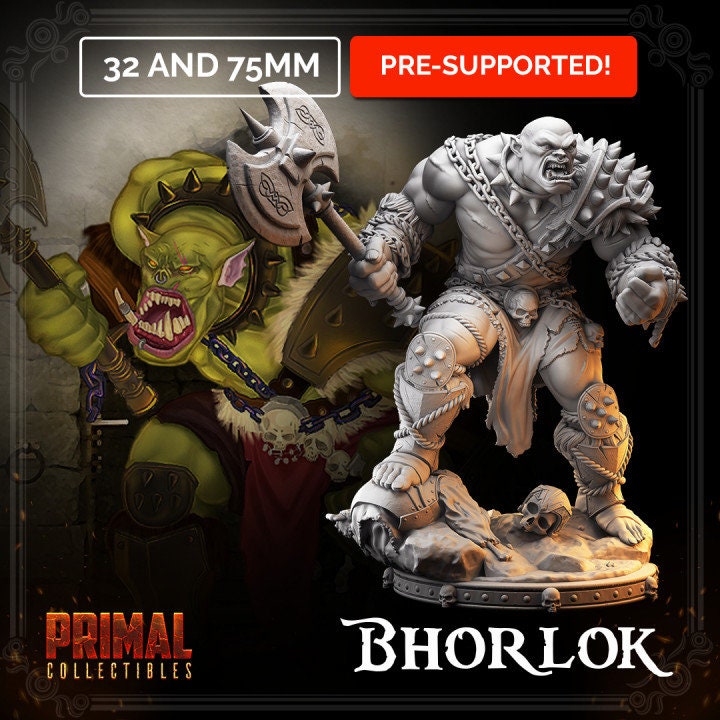 Bhorlock Orc by Primal Collectibles Miniatures