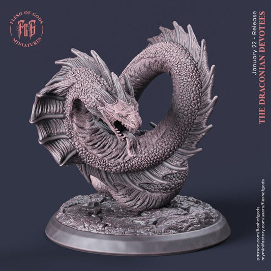 Draconian Serpent from "Draconian Devotees" by Flesh of Gods Miniatures