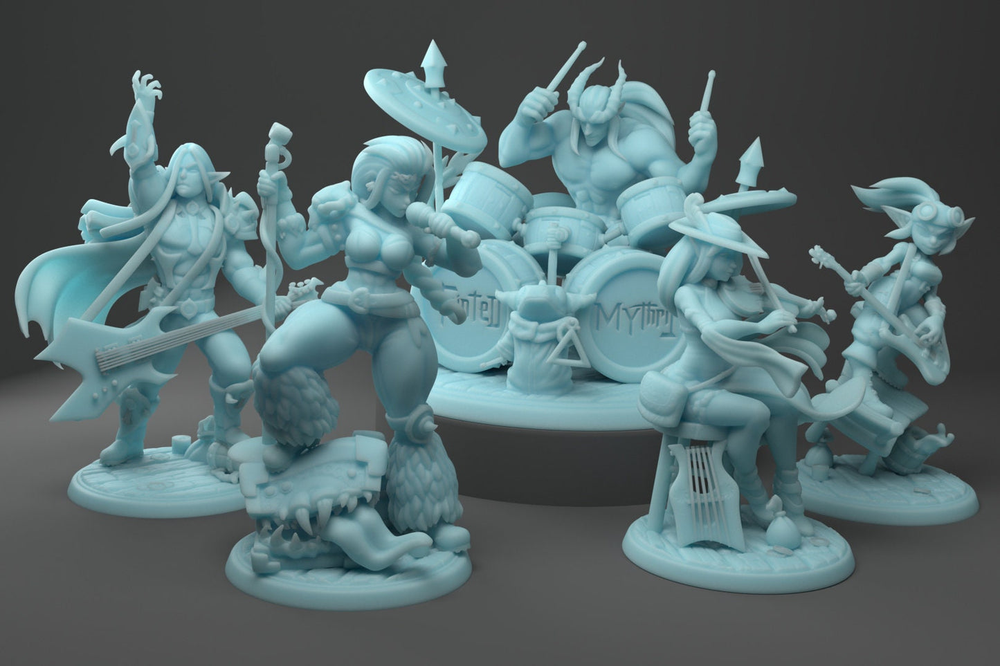 Tavern Rock Band by Twin Goddess Miniatures