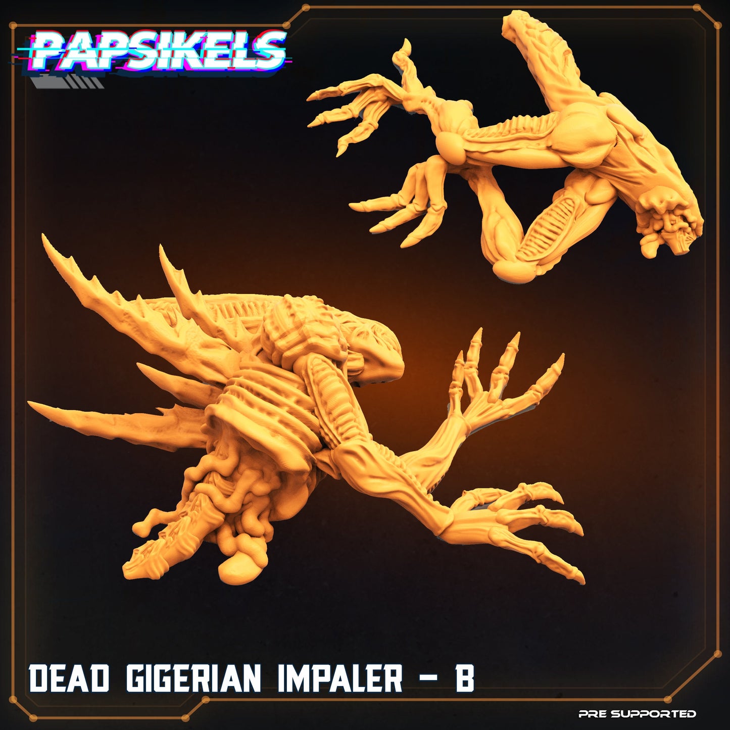 Dead Alien Gigerian Impaler from "Skull Hunters" by Papsikels Miniatures