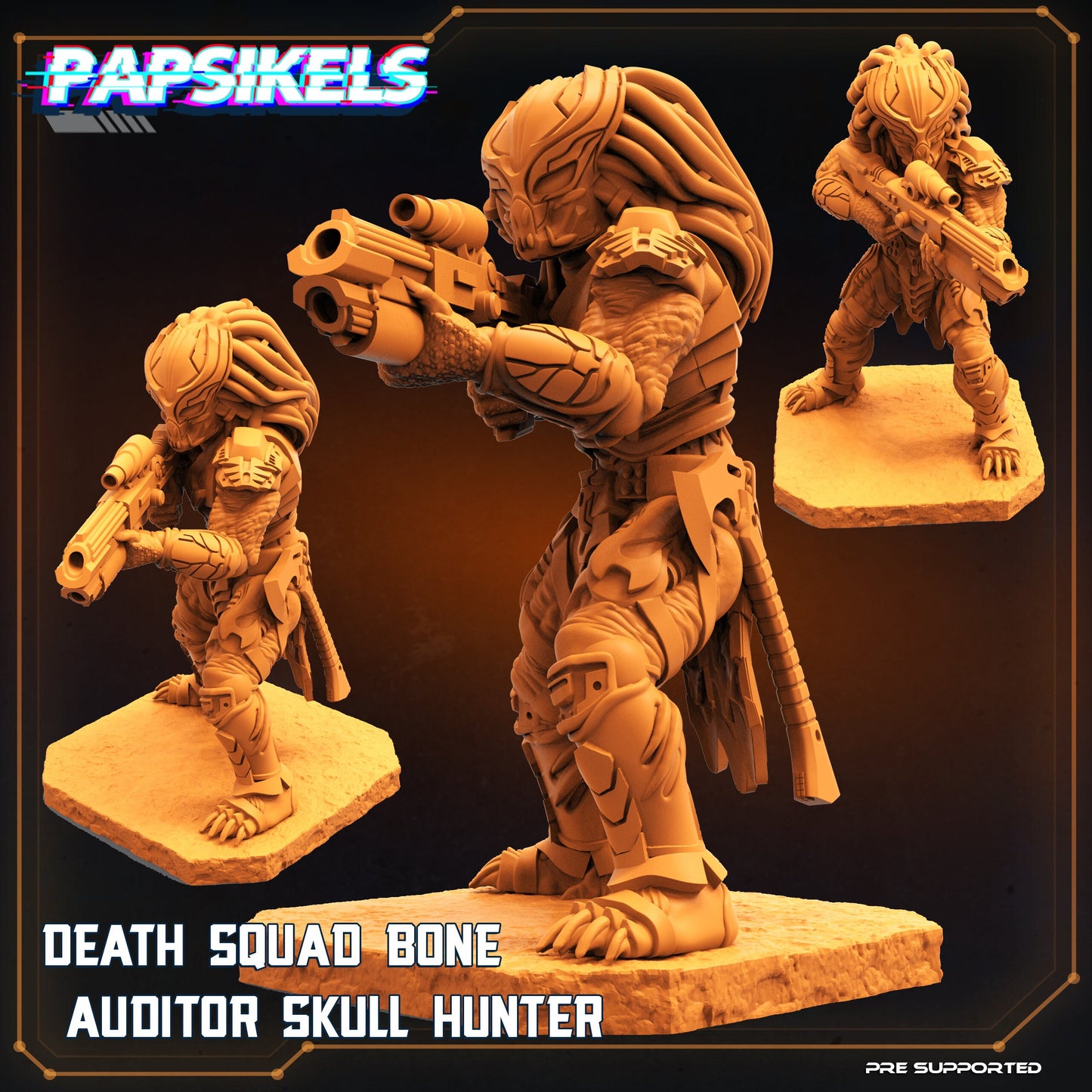 Skull Hunter Death Squad from "Skull Hunters" by Papsikels Miniatures