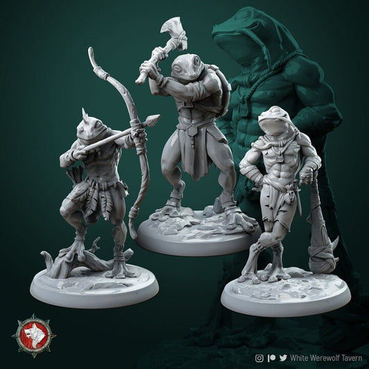 Froggls from "Circle of Druids" by White Werewolf Tavern Miniatures