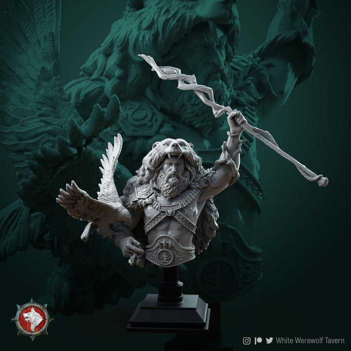 Rafinus Grim Grip from "Circle of Druids" by White Werewolf Tavern Miniatures