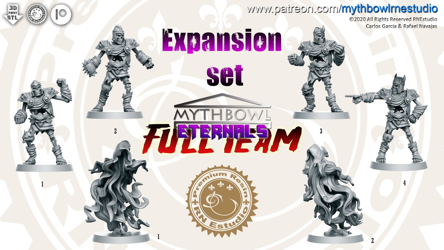 Eternals Vol 3 Wraiths & Skeletons Mythbowl Team by RN EStudio Miniatures