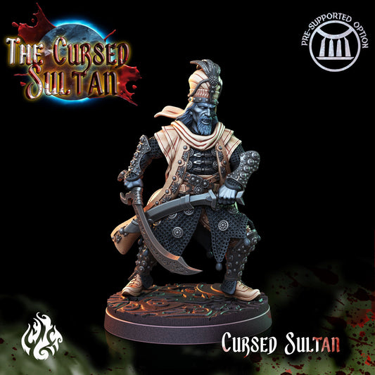 Cursed Sultan from "Cursed Sultan" by Crippled God Foundry Miniatures