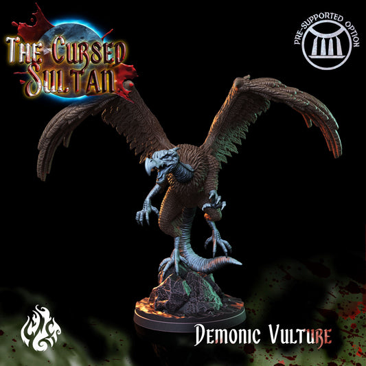 Demonic Vulture from "Cursed Sultan" by Crippled God Foundry Miniatures