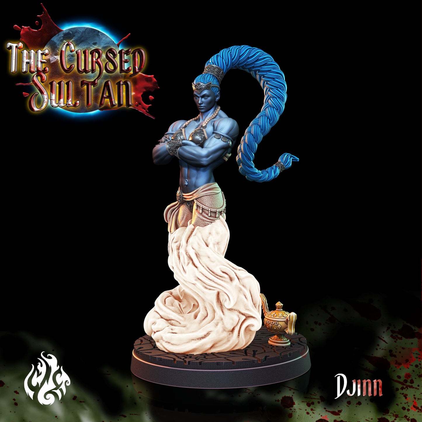 Djinn from "Cursed Sultan" by Crippled God Foundry Miniautres