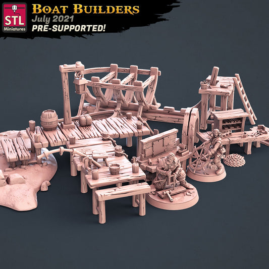 Boat Builders Set by STL Miniatures