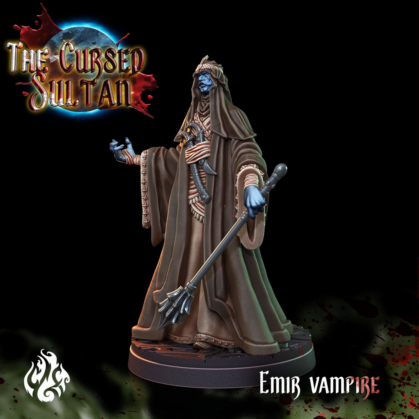 Emir Vampire from "Cursed Sultan" by Crippled God Foundry Miniatures