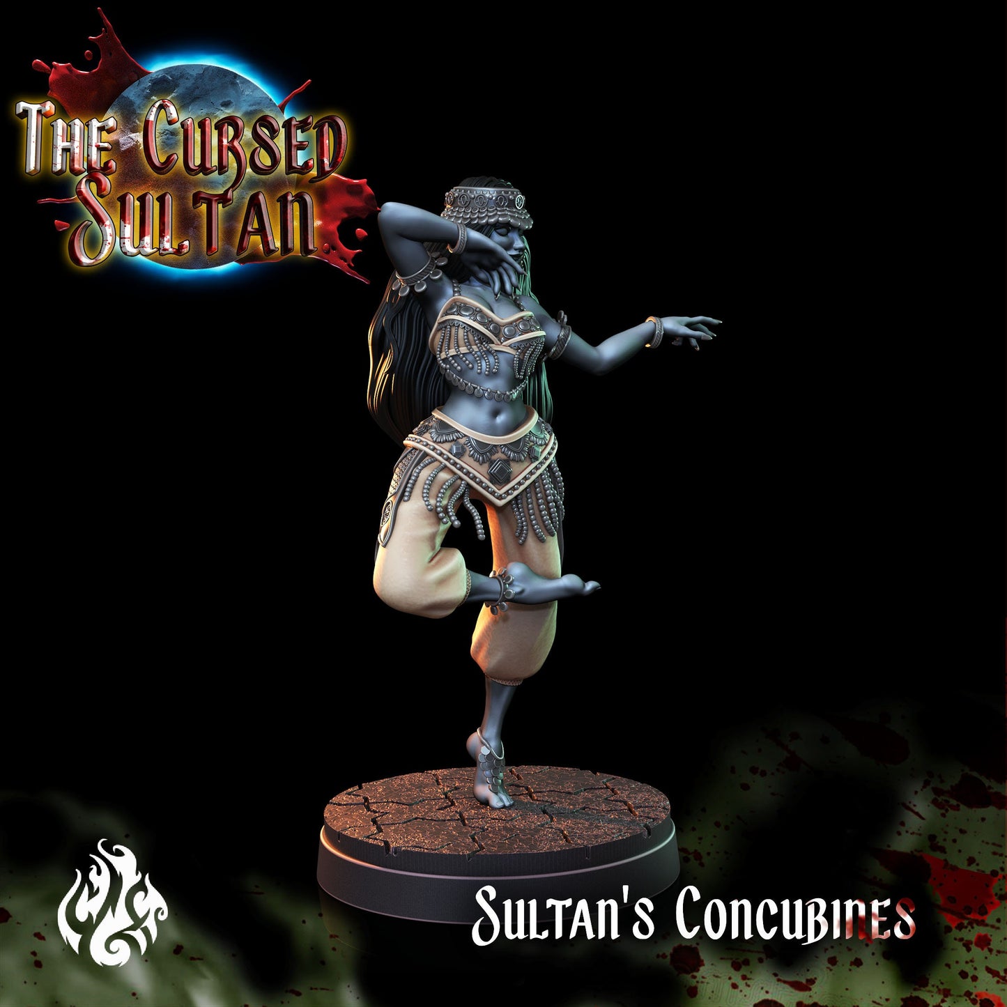 Sultan's Concubines from "Cursed Sultan" by Crippled God Foundry Miniatures