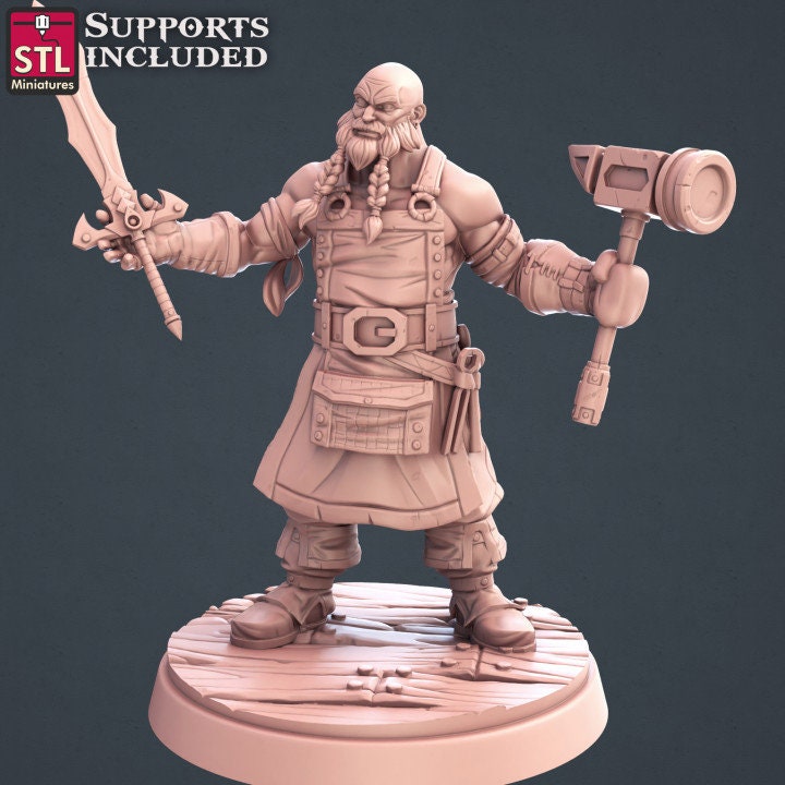 Blacksmith Set by STL Miniatures