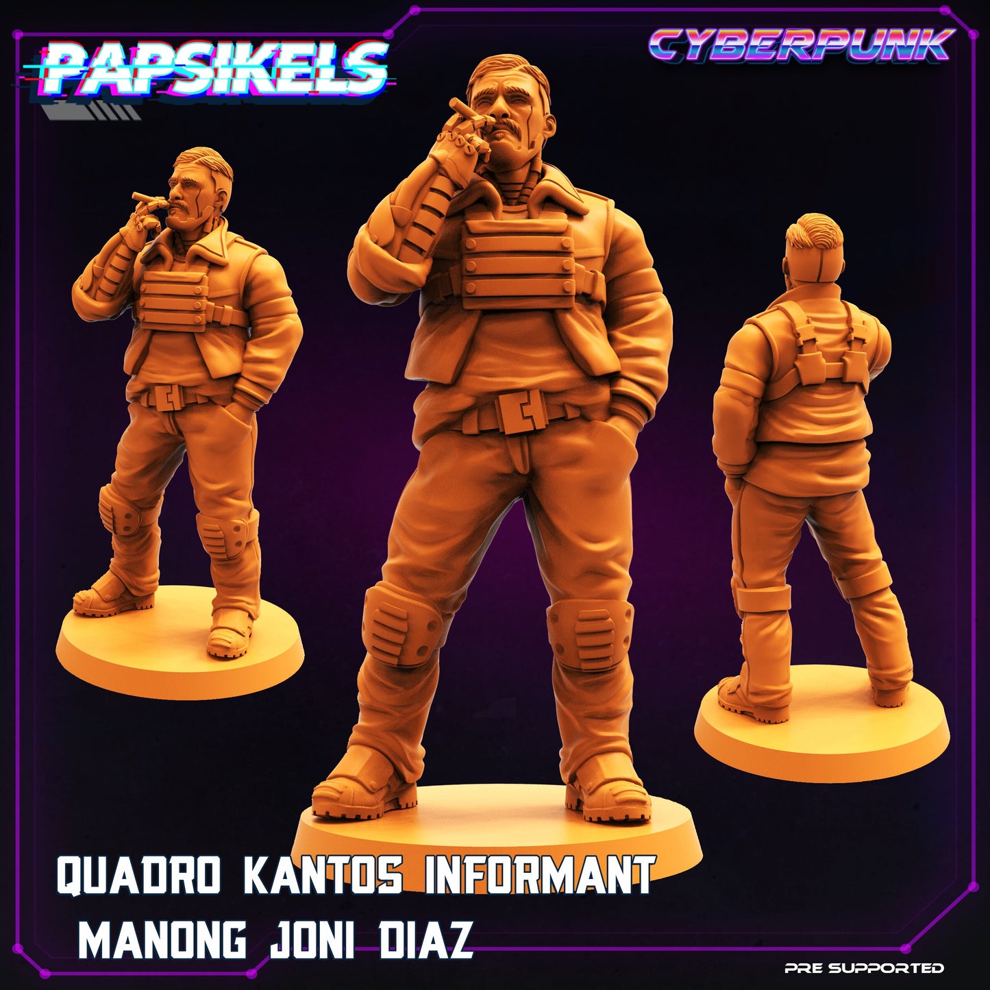 Quadro Kantos Street Gang by Papsikels Cyberpunk Miniatures