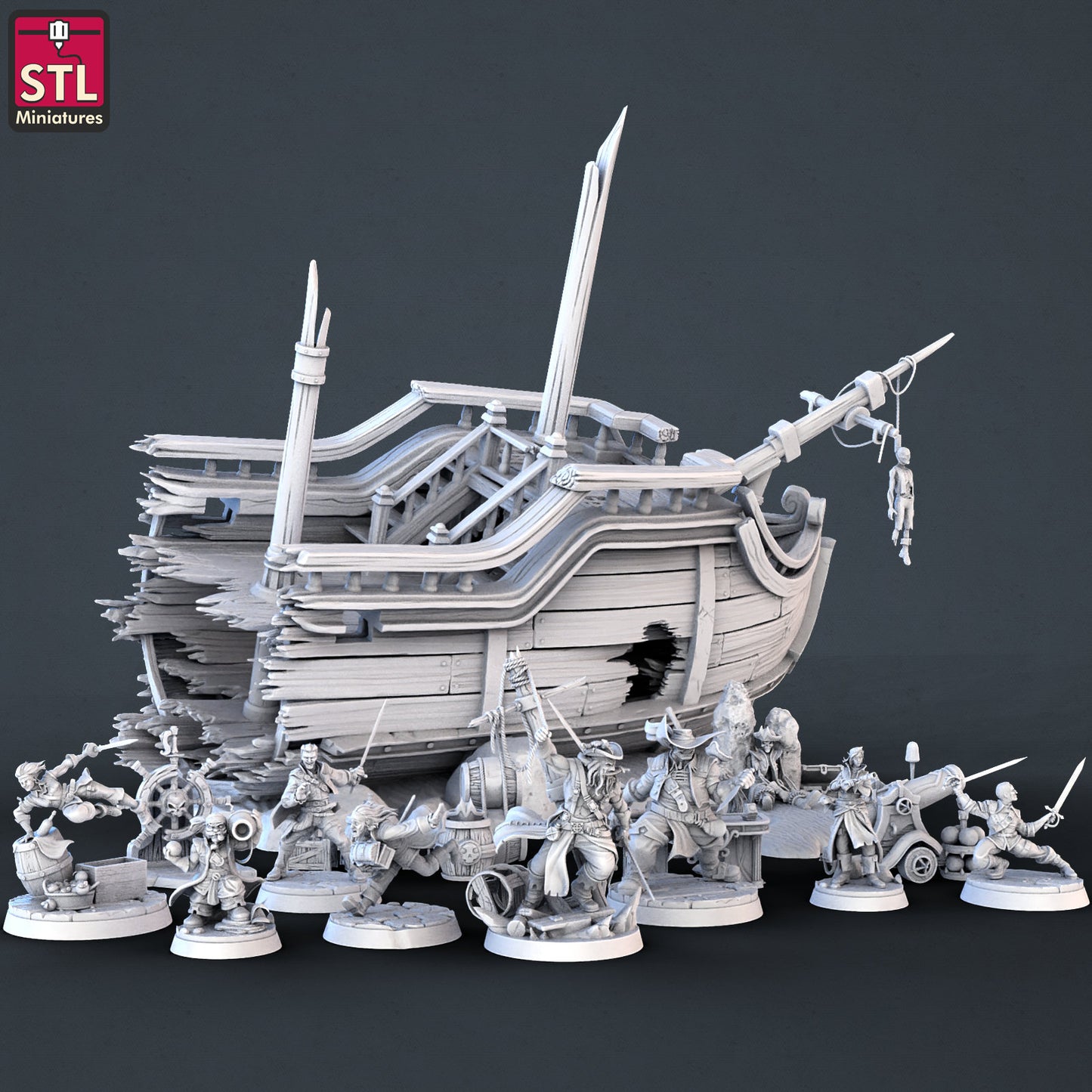 Pirate Set Vol. 2 by STL Miniatures