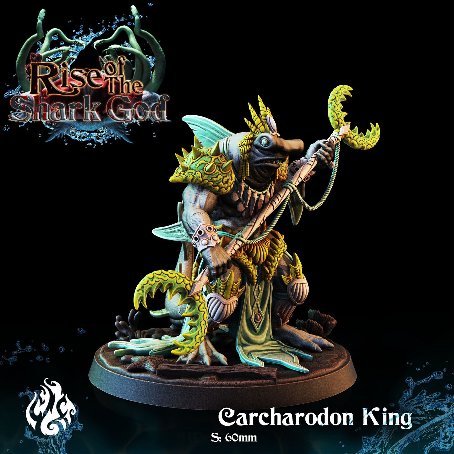 Carcharodon King from "Rise of the Shark God" by Crippled God Foundry