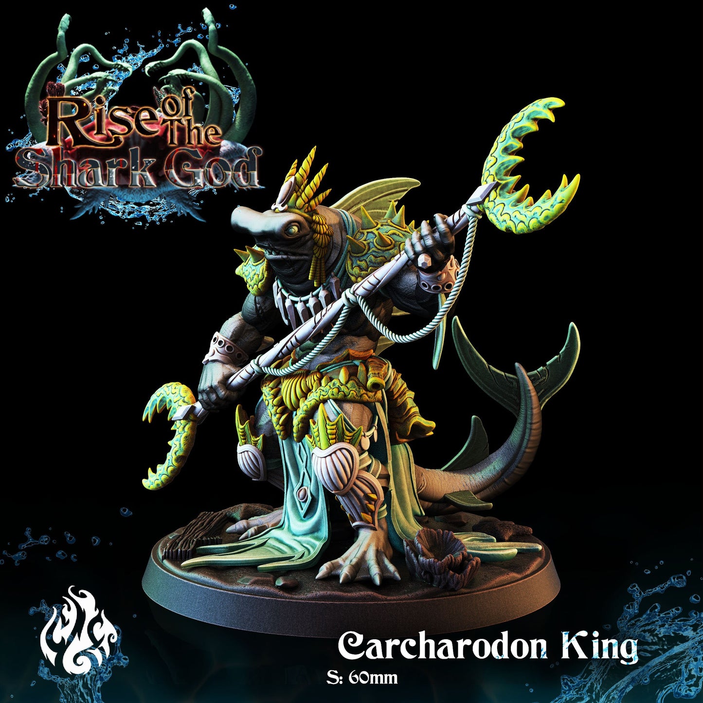 Carcharodon King from "Rise of the Shark God" by Crippled God Foundry