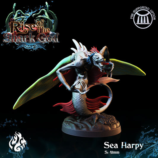 Sea Harpy from "Rise of the Shark God" by Crippled God Foundry Miniatures