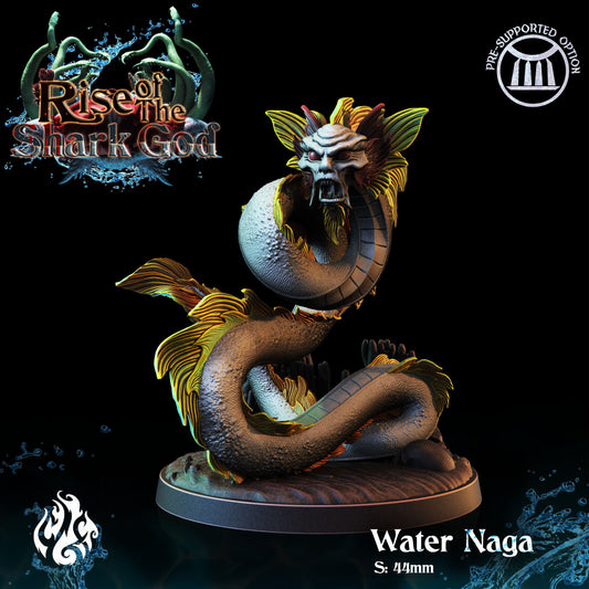 Water Naga from "Rise of the Shark God" by Crippled God Foundry Miniatures