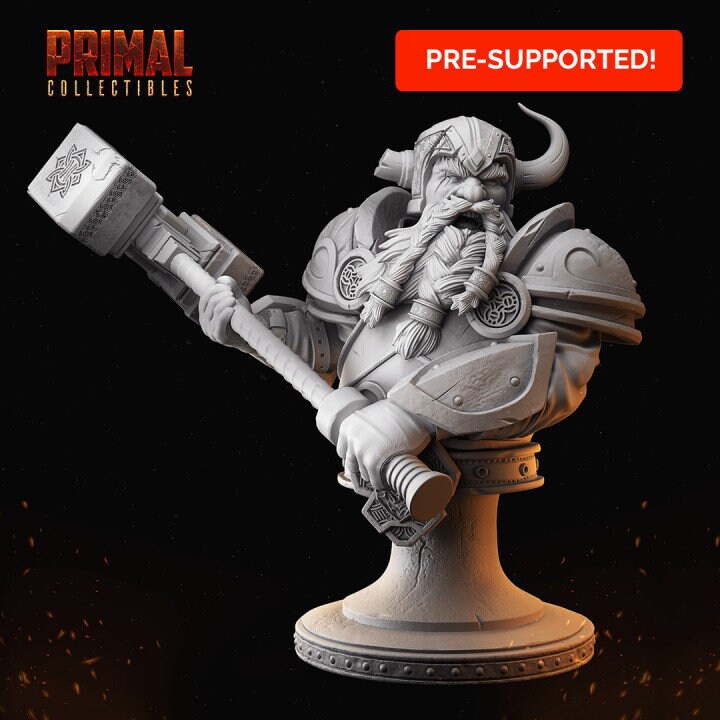 Dwarf Bruhmmir by Primal Collectibles Miniatures Heroquest RPG