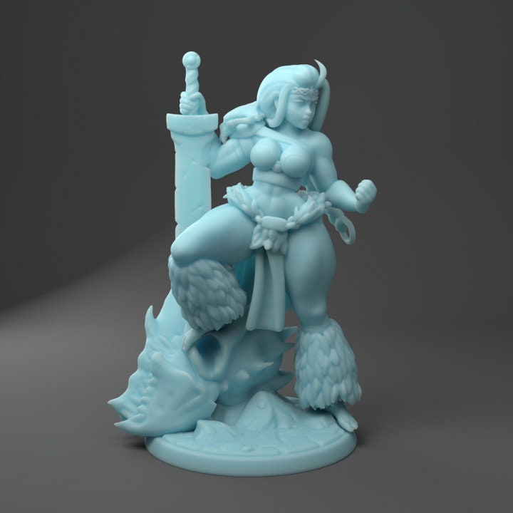 Skadi the Barbarian by Twin Goddess Miniatures