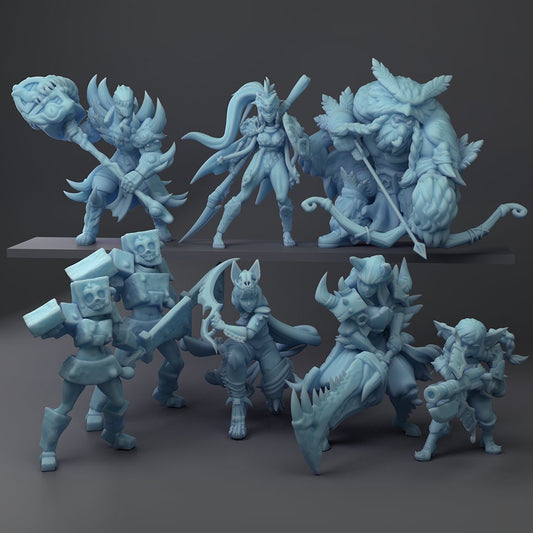 Monster Hunters by Twin Goddess Miniatures