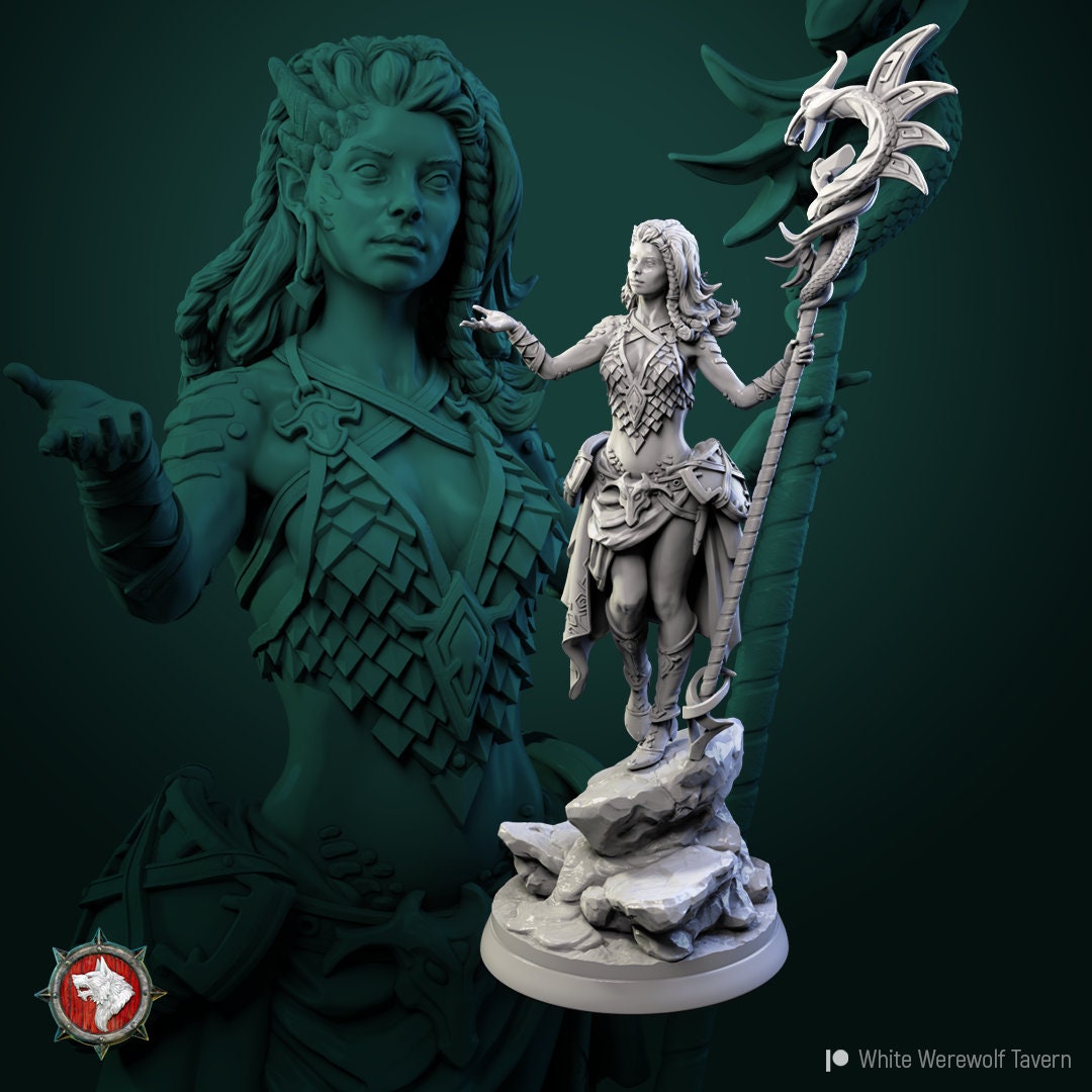 Nala from "Hoard of the Green Dragon" by White Werewolf Tavern Miniatures