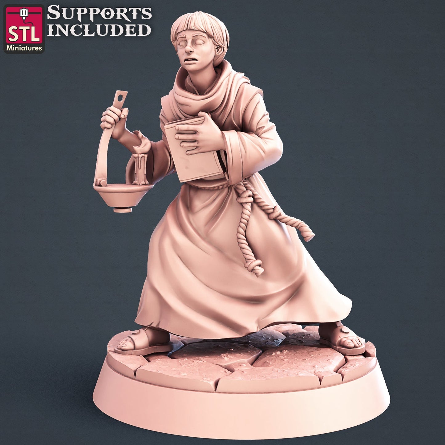 Abbey Monks Set by STL Miniatures