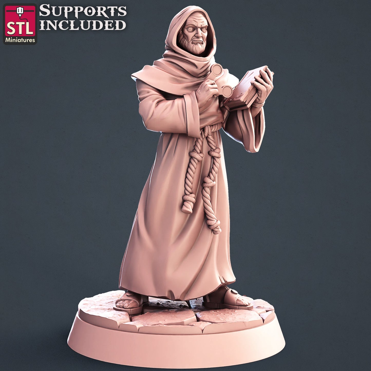 Abbey Monks Set by STL Miniatures