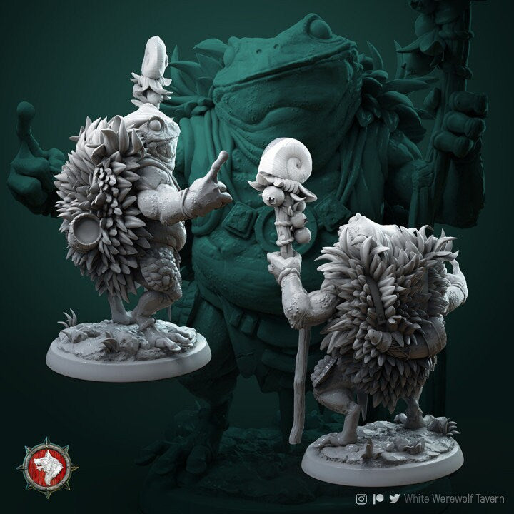 Froggls from "Circle of Druids" by White Werewolf Tavern Miniatures