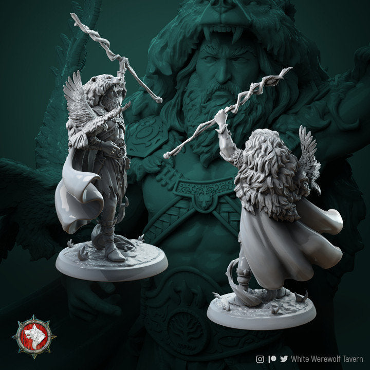 Rafinus Grim Grip from "Circle of Druids" by White Werewolf Tavern Miniatures