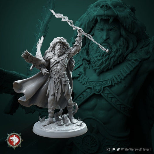 Rafinus Grim Grip from "Circle of Druids" by White Werewolf Tavern Miniatures