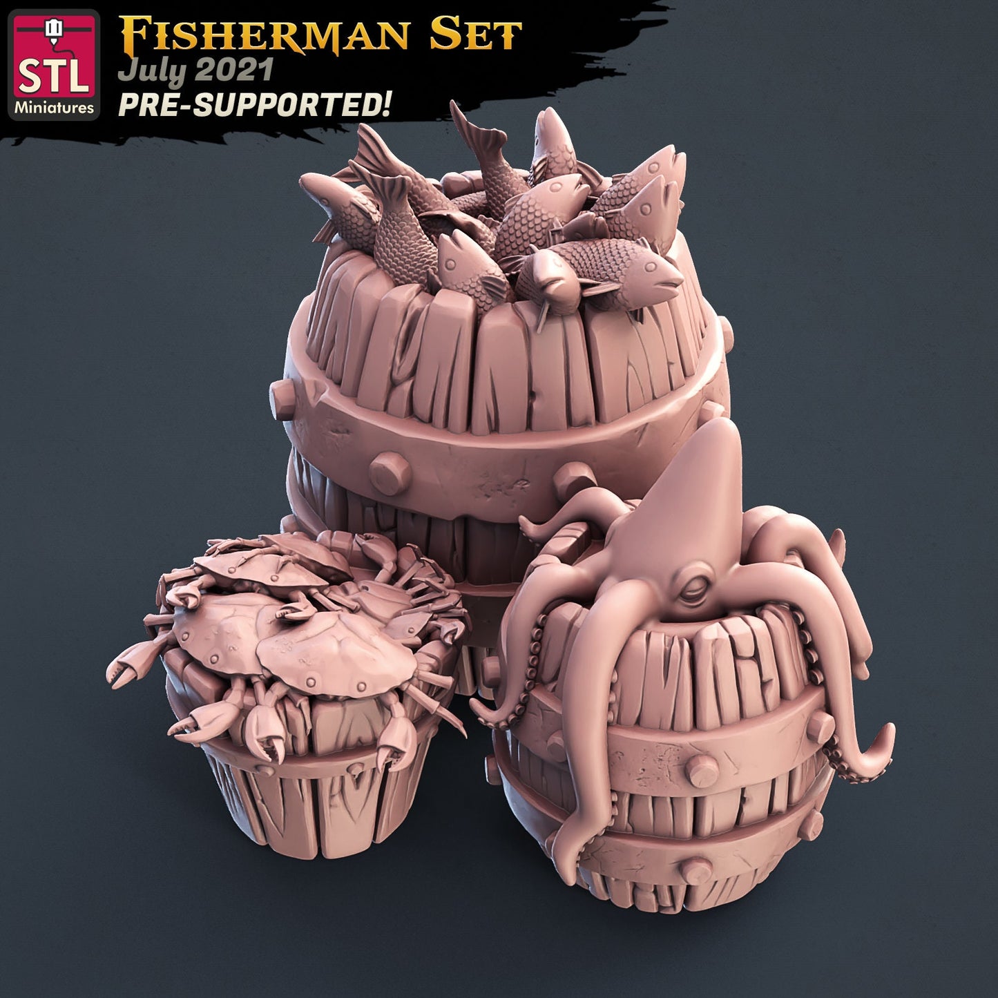 Fishermen Set by STL Miniatures