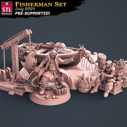 Fishermen Set by STL Miniatures