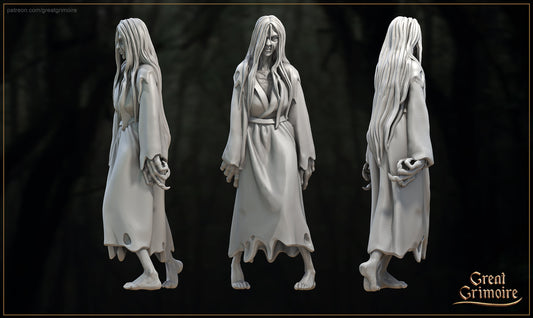 Sadako from "Lost Shrine of the Damned" by Great Grimoire Miniatures