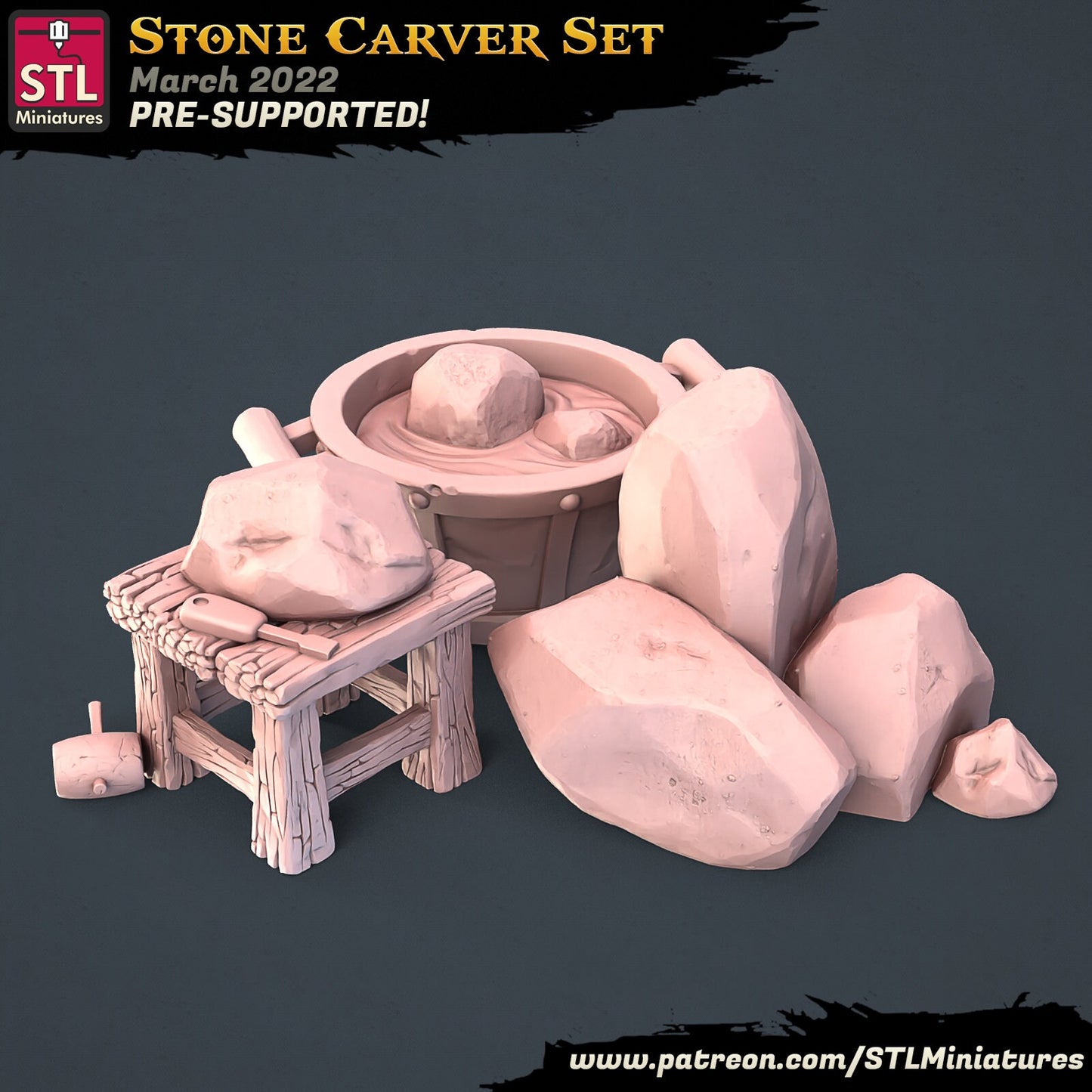 Stone Carver Set by STL Miniatures