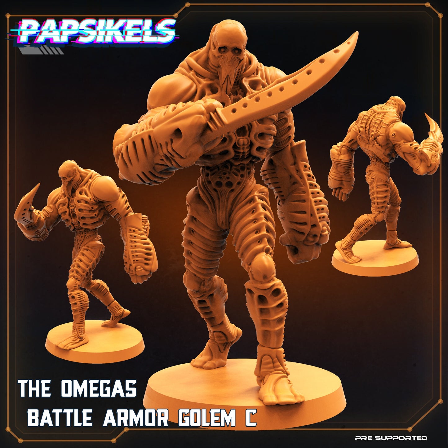 Omegas Battle Armor Golem by Papsikels Miniatures