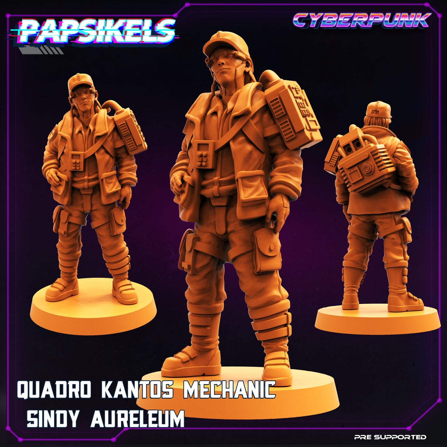 Quadro Kantos Street Gang by Papsikels Cyberpunk Miniatures