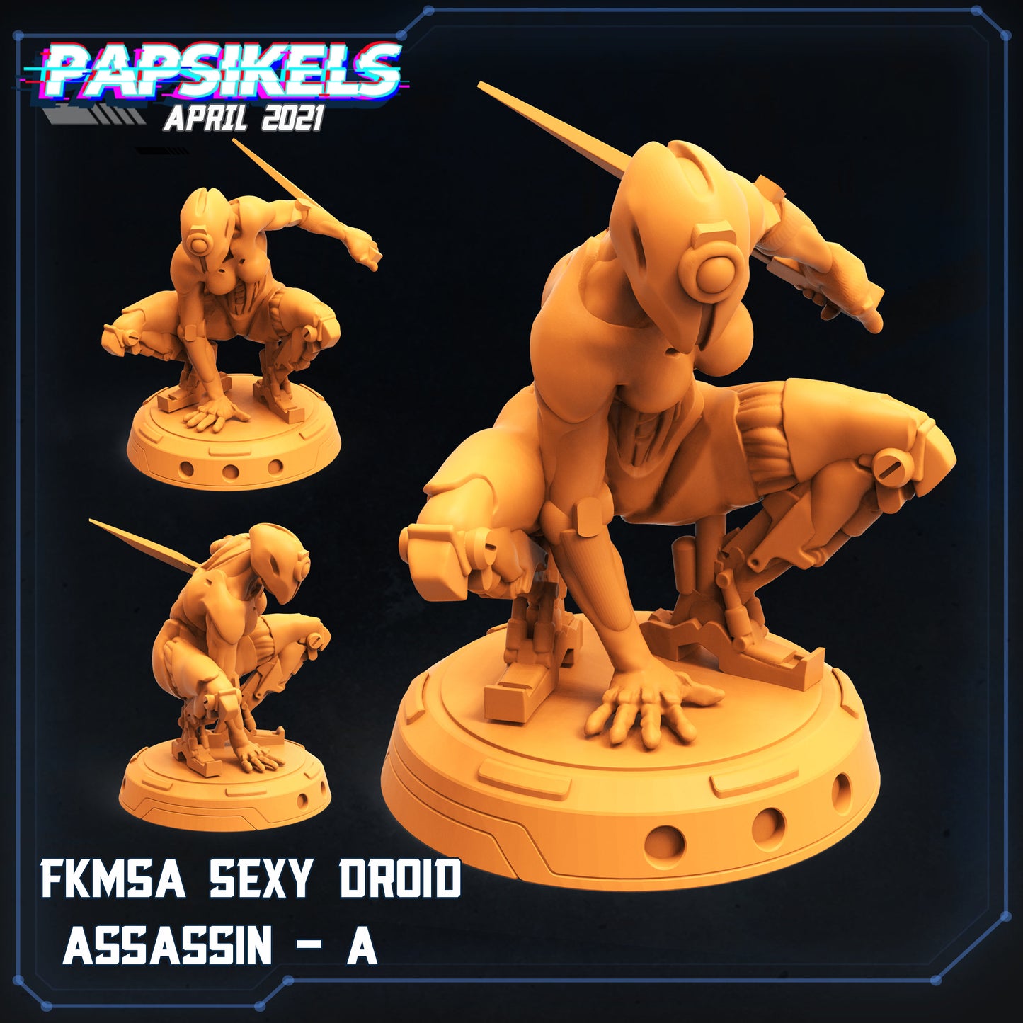 FKMSA Sexy Droid Assassin by Papsikels Miniatures