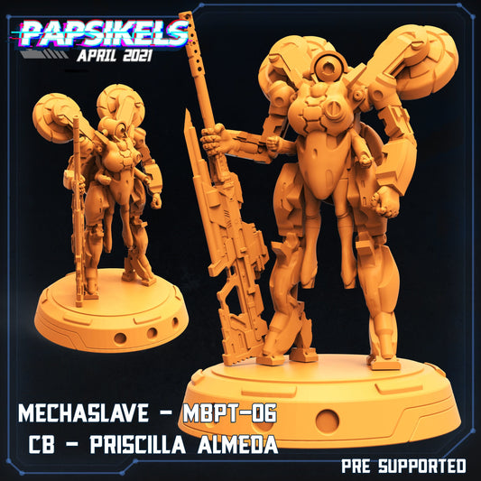 Mechaslave Prisscilla in Meksuit by Papsikels Miniatures