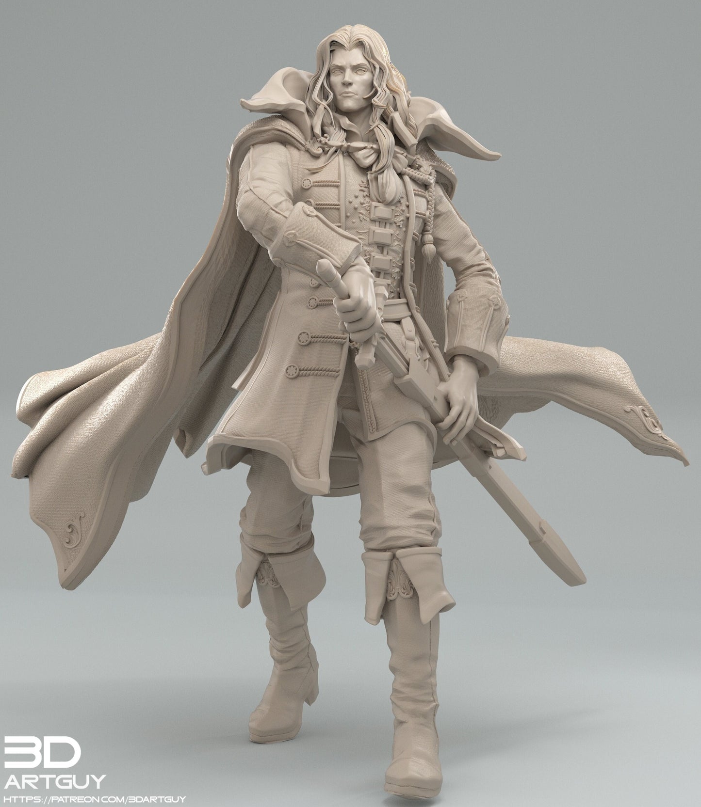 Alucard Vampire Hunter Nobel by 3Dartguy Miniatures