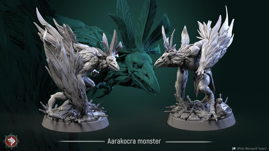 Aarakocra Monster from "Winged Warriors" by White Werewolf Tavern Miniatures