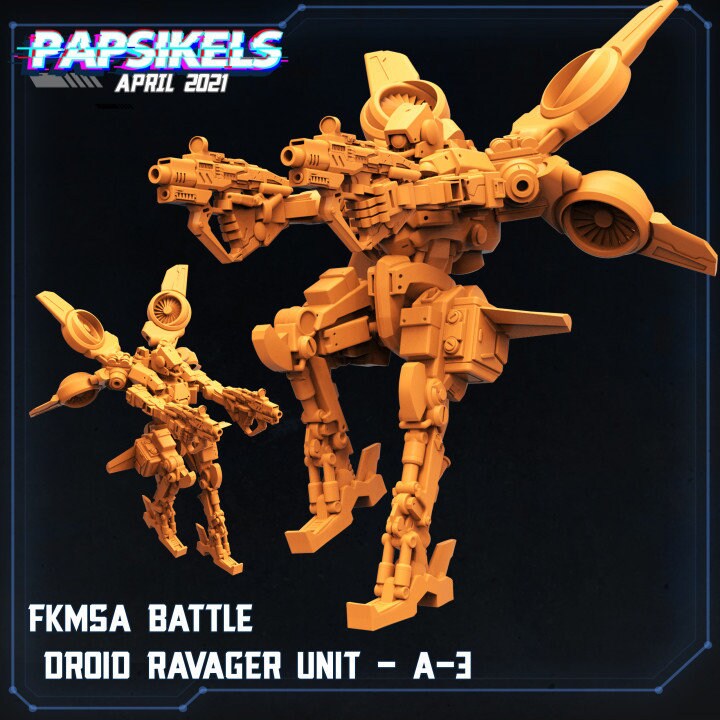 FKMSA Battle Droid Ravager Unit by Papsikels Miniatures