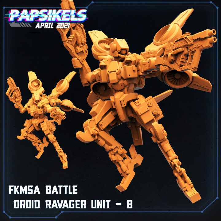 FKMSA Battle Droid Ravager Unit by Papsikels Miniatures