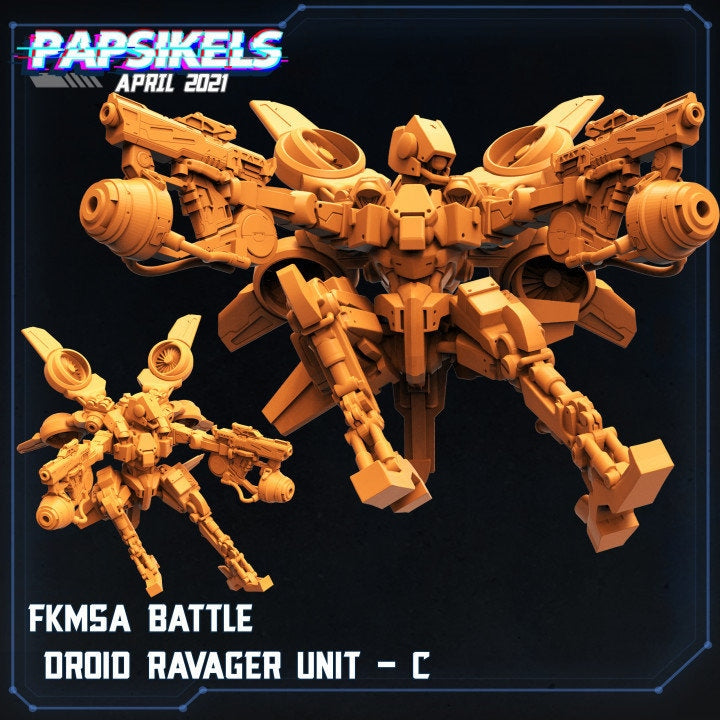 FKMSA Battle Droid Ravager Unit by Papsikels Miniatures