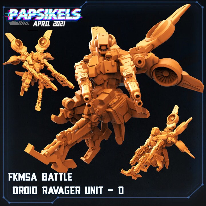 FKMSA Battle Droid Ravager Unit by Papsikels Miniatures