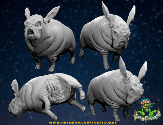 Pow Pigs SciFi Creatures by Foe Figures Miniatures