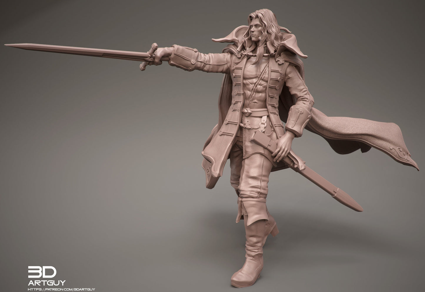 Alucard Vampire Hunter Nobel by 3Dartguy Miniatures