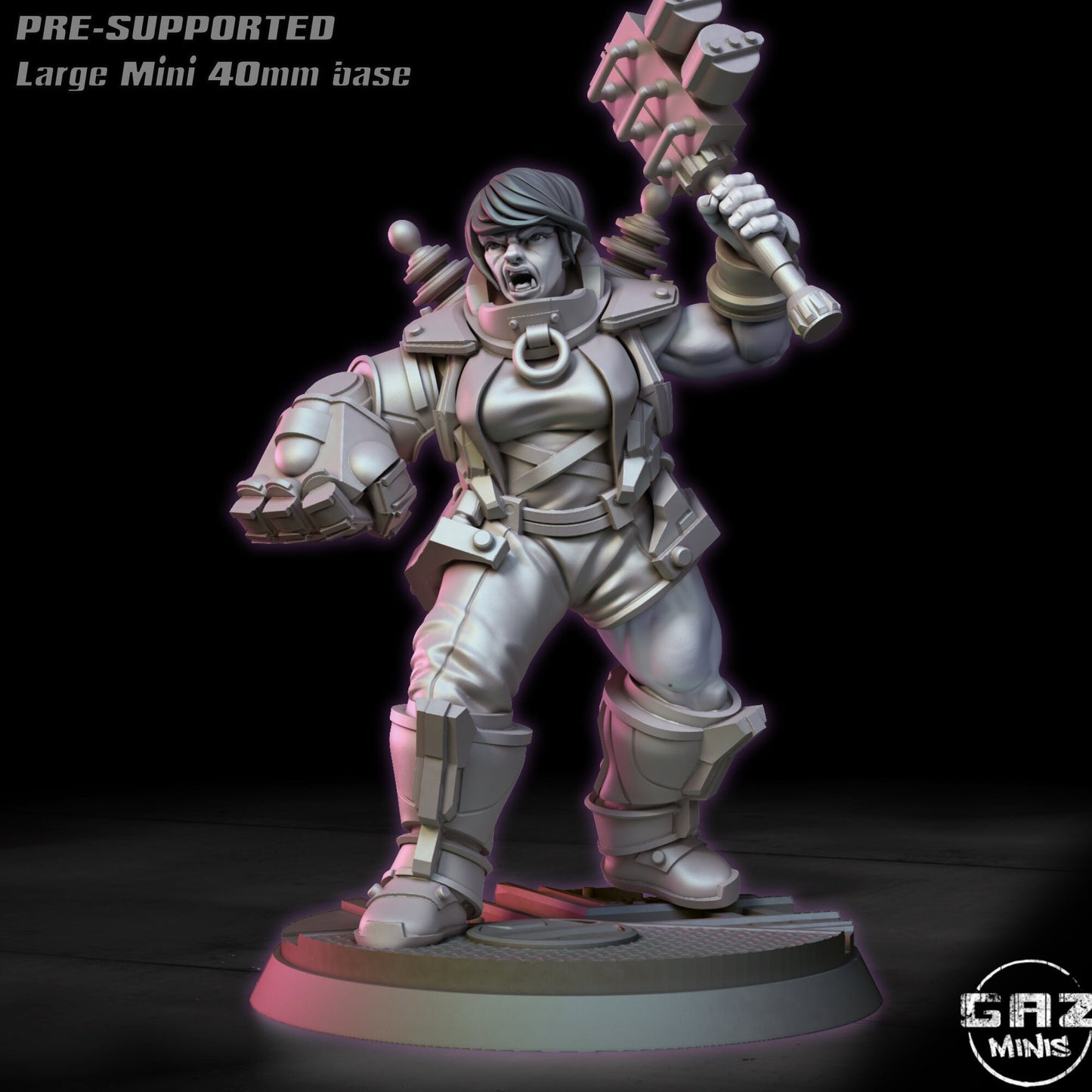 Female Tech Ogre by Gaz Miniatures